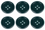 18mm Flat Dark Green Buttons with 4 Holes