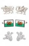 Gift Set of Welsh Cufflinks
