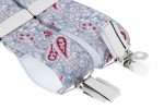 Grey and Maroon Paisley Trouser Braces