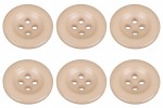 Pack of 6 Latte Trouser Brace Buttons