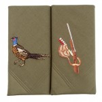 Pheasant and Gun Handkerchiefs