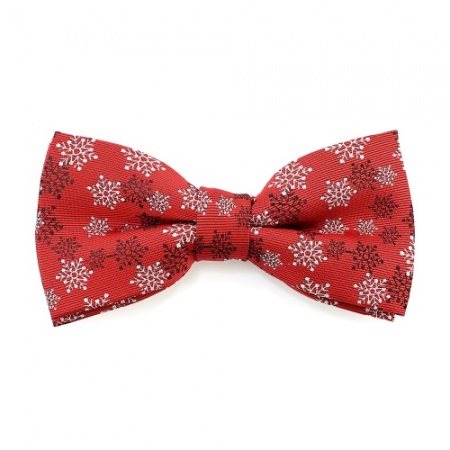 Red Snowflake Bow Tie