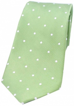 Lime Green Polka Dot Tie