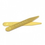 Gold Coloured Shirt Collar Stiffener / Stays 7 cm Long