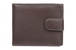 Brown Mala Leather Origin Tab Wallet With Tray Coin Purse
