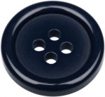 18mm Flat Blue Buttons with 4 Holes