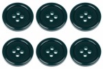18mm Flat Dark Green Buttons with 4 Holes
