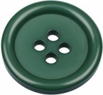 Pack of 6 20mm Bright Green Buttons with 4 Holes