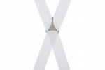 Slim 25mm White Trouser Braces