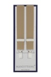 25mm Slim Beige Trouser Braces