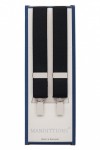 25mm Slim Black Trouser Braces