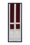 25mm Slim Burgundy Trouser Braces