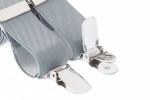 25mm Slim Light Grey Trouser Braces