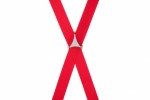 25mm Slim Red Trouser Braces