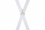 25mm Slim White Trouser Braces