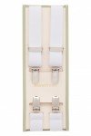 25mm Slim White Trouser Braces