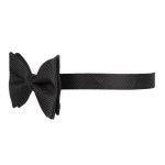Black Bow Tie with Stripe