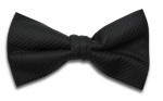 Black Bow Tie with Stripe