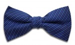 Blue Bow Tie with Diagonal Stripe