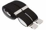 Black Polka Dot Trouser Braces With Large Clips