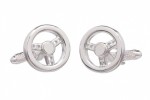 Car Steering Wheel Cufflinks