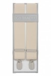 Plain Ecru Trouser Braces Suspenders