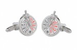 Silver Colour Ships Telegraph Cufflinks