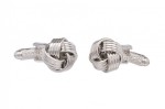 Classic Silver Coloured Knot Cufflinks