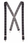 Black and Grey Tartan Trouser Braces