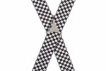 Black and White Checkered Braces