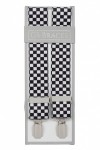 Black and White Checkered Braces