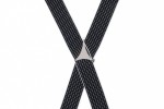Black Polka Dot Braces For Trousers With Large Clips