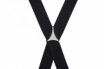 Black Ribbed Trouser Braces