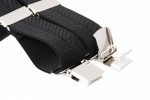 Black Trouser Braces With Large Strong Clips