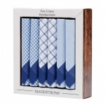 Blue and White Check Handkerchiefs