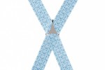 Blue Floral Trouser Braces