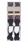 Blue Paisley Button On Trouser Braces