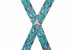 Blue Trouser Braces with Colourful Fish