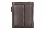 Brown Mala Leather Origin Small Tab Mens Wallet