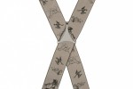 Country Stag Gun Dog and Duck Trouser Braces - Brown