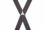 Dark Grey Ribbed Trouser Braces