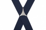 Dark Midnight Blue Heavy Duty Trouser Braces With Large Strong Clips