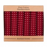 Deep Red Spotted Hankies