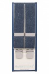 Denim Blue Trouser Braces With Large Strong Clips