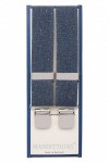 Denim Blue Trouser Braces With Large Strong Clips