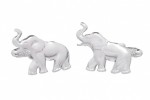 Elephant Cufflinks with Raised Trunk