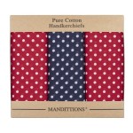 Extra Large Red and Blue Spotted Hankies