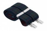 Green and Blue Tartan Trouser Braces
