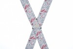 Grey and Maroon Paisley Trouser Braces