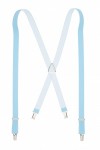 Light Blue Braces - Slim 25mm